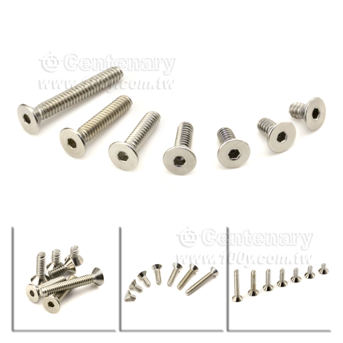螺紋直徑:6#=3.5mm 全長L:6.35mm - 127411 產品圖片