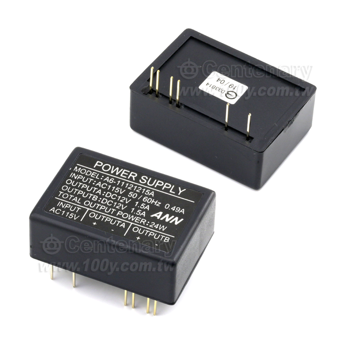 臥式變壓器 ±12V/1.5A - 128522 產品圖片
