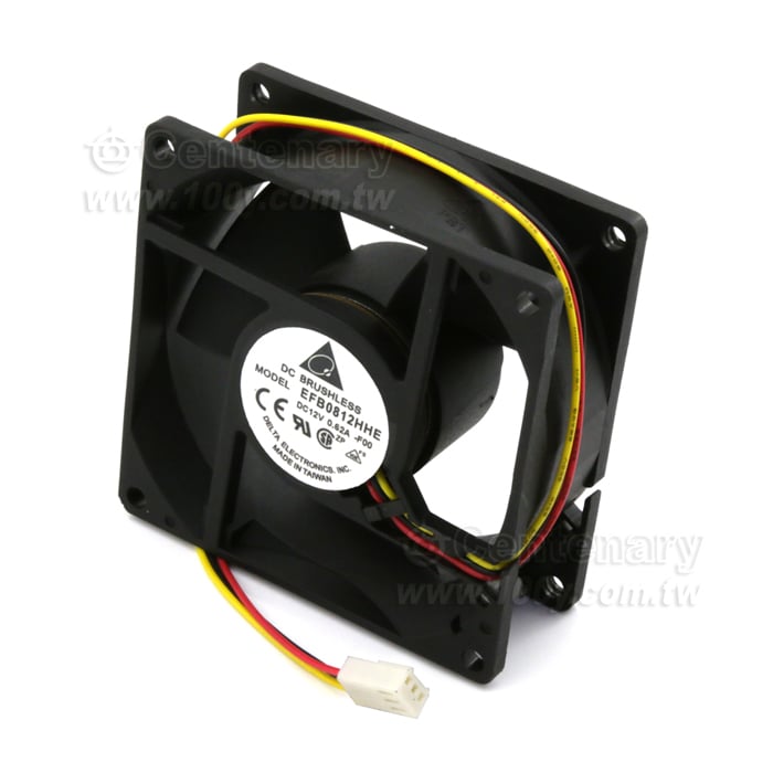 DELTA DC12V 0.62A 80*80*38   3線帶插頭
