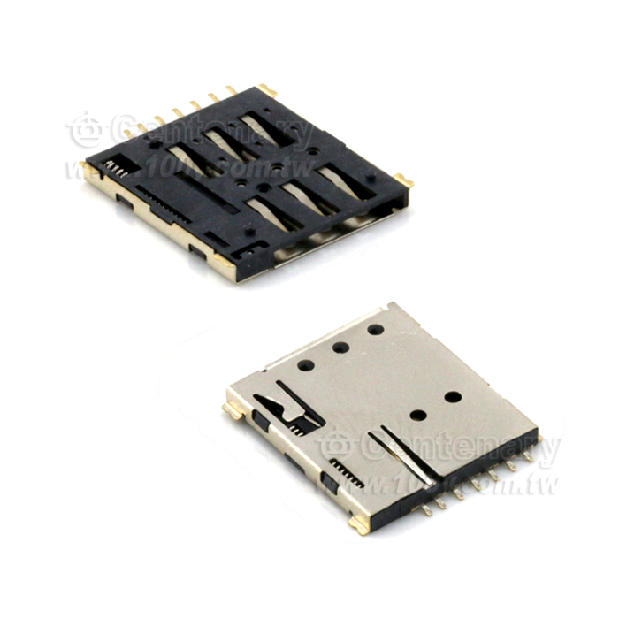 自弹式 NANO卡座-SIM卡座 7P 微卡卡座 微卡槽 镀金 Nano SIM 鍍金 - 126290 產品圖片