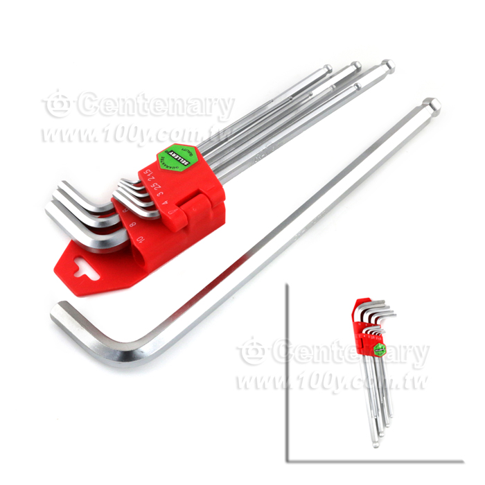 Extra-Long 9PC Ball-Shaped Wrench - 124166 Product Image