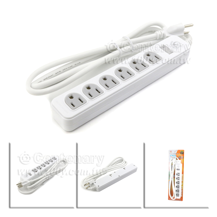 3P*6 AC Power Strip - 129394 Product Image