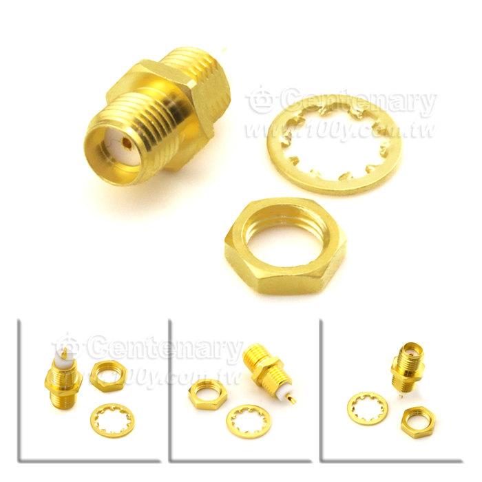 SMA Female Bukhaed 鍍金 18Ghz VSWR1.2 - 105157 產品圖片