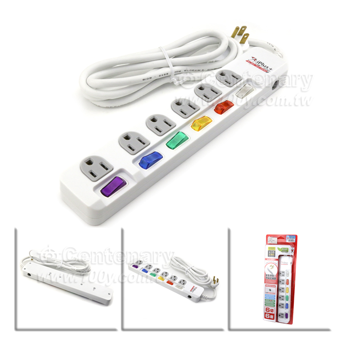 3P*6 AC Power Strip - 129442 Product Image