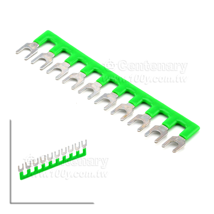 TD短路片 20A 綠色 10P 4.4mm - 130048 產品圖片