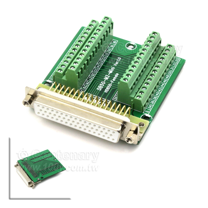DB50  Female Forward to Terminal block - 131365 Product Image