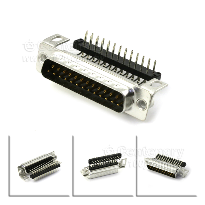 CONN D-SUB Plug 25P R/A Solder - 132792 Product Image
