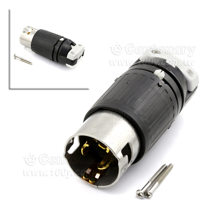 HUBBELL_Connector, Power Entry, Plug, 3P4W - 132893 Product Image