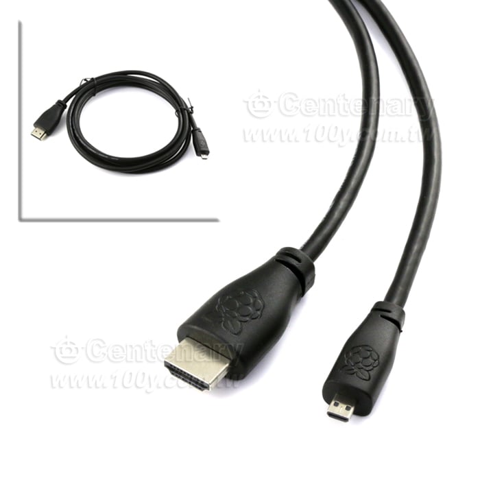 Micro HDMI to HDMI-High-Definition Flat-Line Version-2M-4K