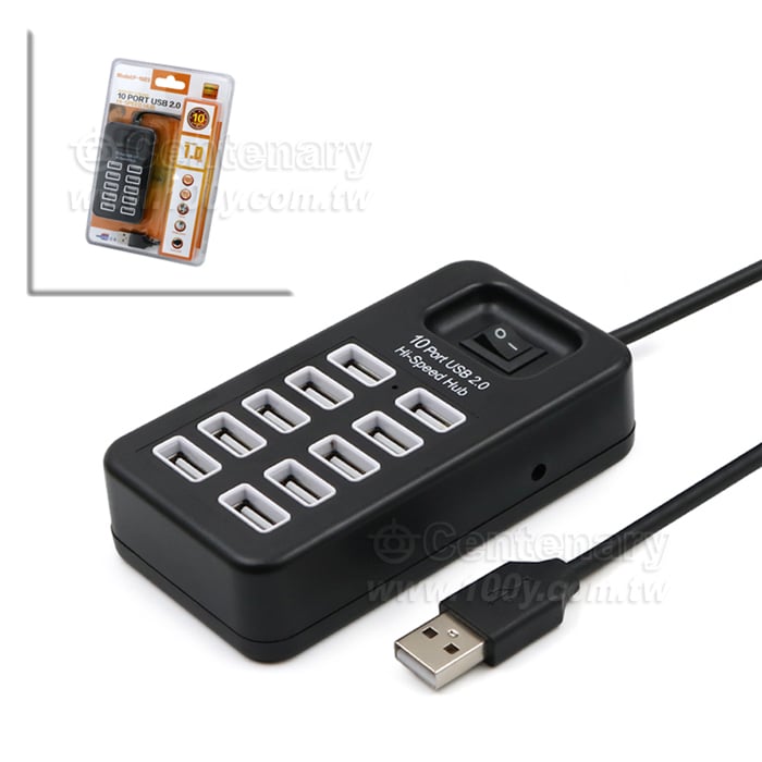 10 Port USB 2.0 HUB 集線器