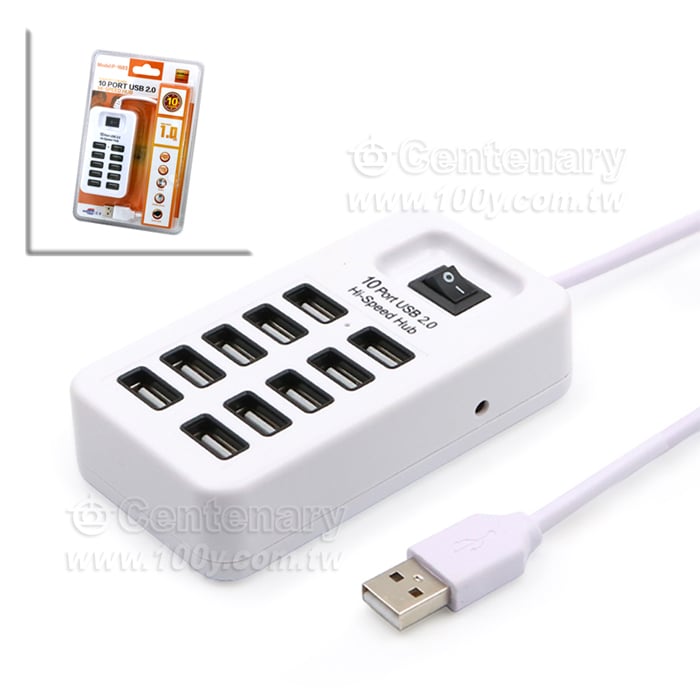 10 Port USB 2.0 HUB 集線器