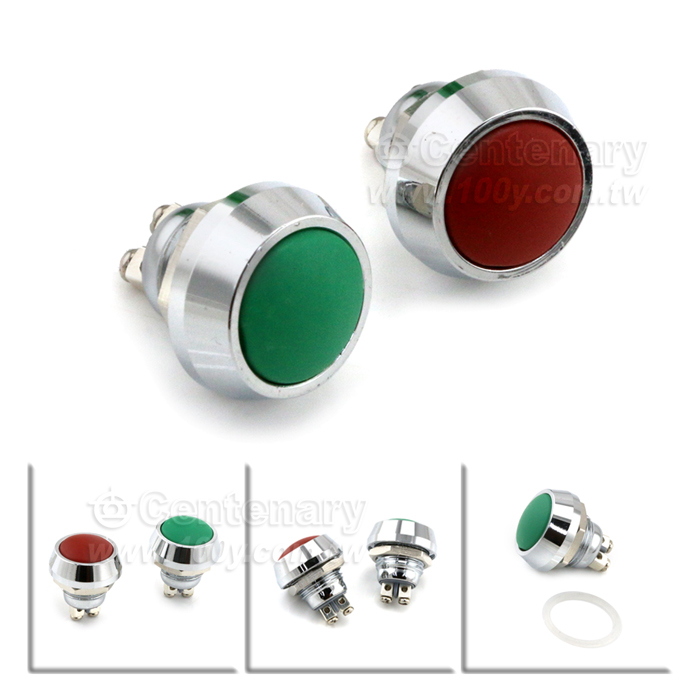 Φ12mm自復型按鈕開關 紅色 - 133934 產品圖片