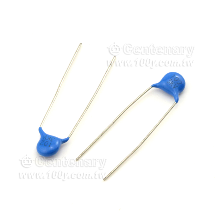 高壓陶瓷電容 0.001uF(1000pF)(1nF) 3KV ±20%【ROHS】 - 21985 產品圖片