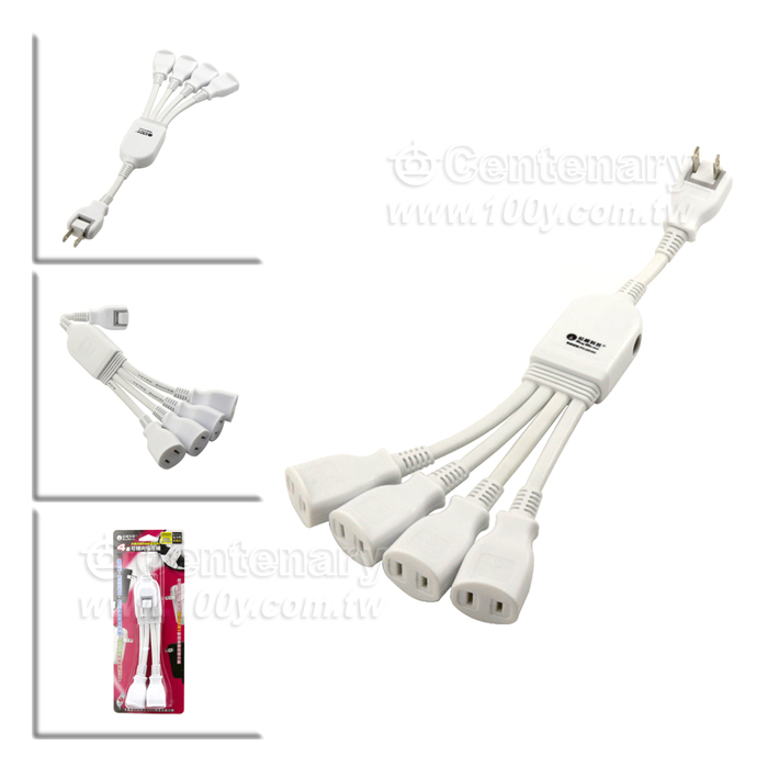 1 to 4 Extension Cord - 131402 Product Image