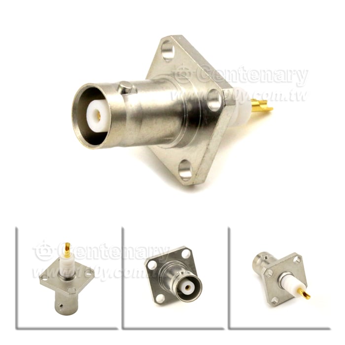 MHV Jack SQ 17.5mm 4 Hole Flange