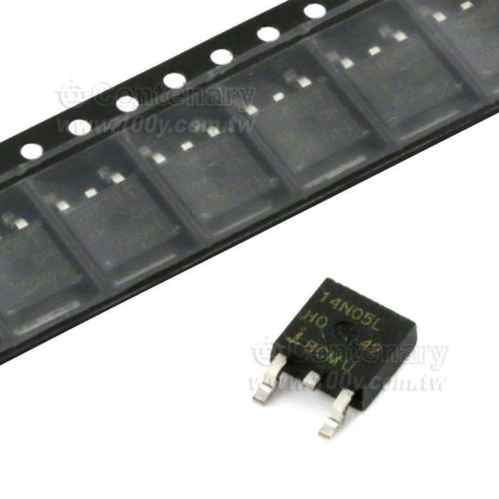 14A, 50V, 0.1ohm, Logic Level, N-Channel Power MOSFET - 102895 Product Image