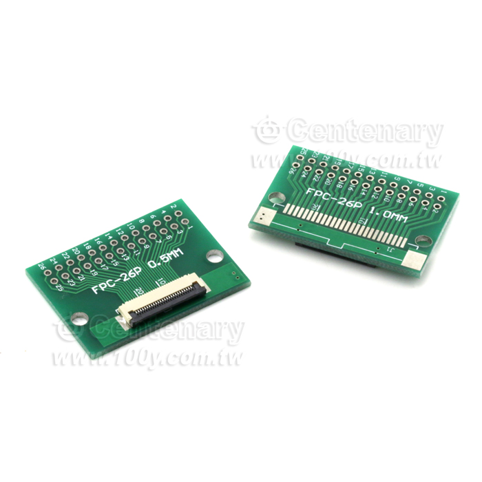 FPC單面轉接板 0.5轉2.54 已焊接好0.5間距座 - 136087 產品圖片