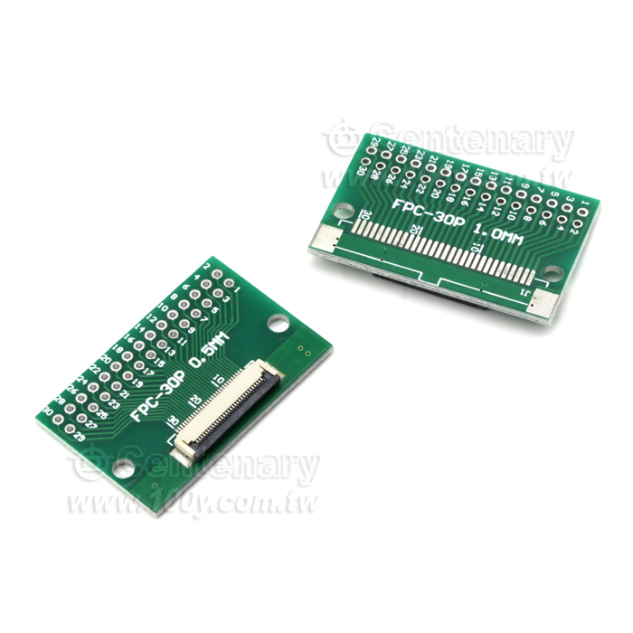 FPC單面轉接板 0.5轉2.54 已焊接好0.5間距座 - 136088 產品圖片