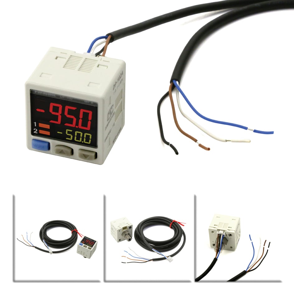 壓力傳感器  NPN 檢測範圍: -0.1~+1MPa 12-24VDC