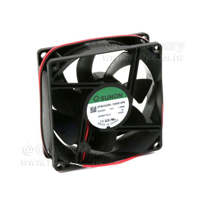 DC24V 帶線式風扇65mA/ Max. 75mA 80*80*25mm - 105112 產品圖片
