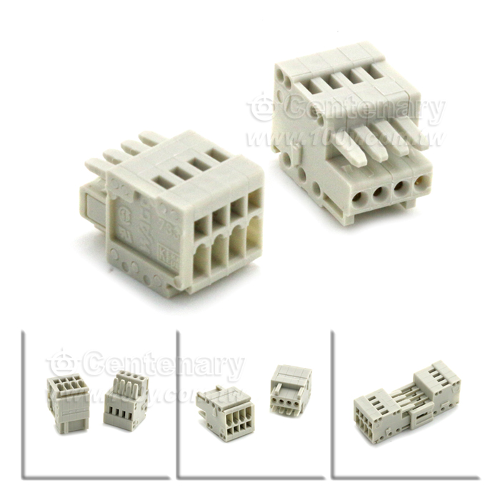 4P 母接頭 P:2.5mm  0.5mm2/150V/4A - 103195 產品圖片