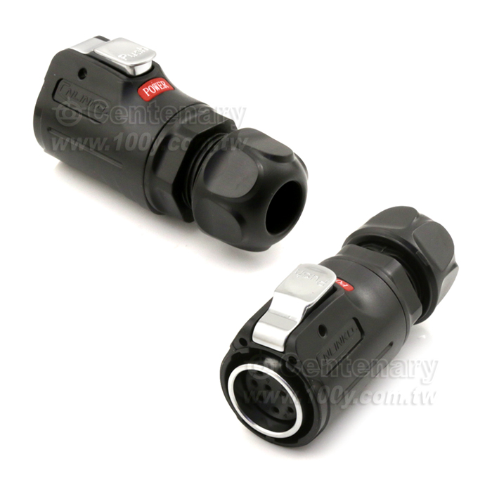Cnlinko  LP24 Type Female Plug (反裝)/Multi core power supply Industrial waterproof connectors - 119926 Product Image