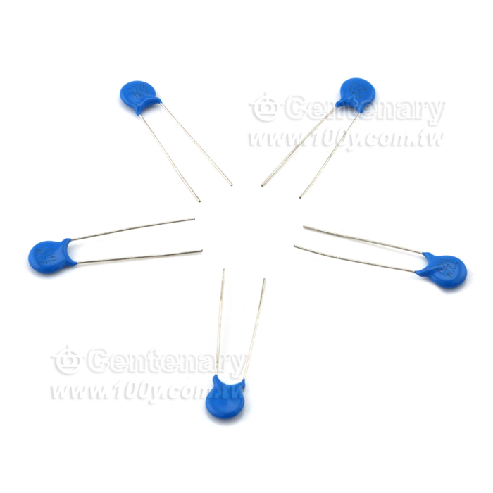 高壓陶瓷電容 2200pF/1KV ±10%【ROHS】 - 6390 產品圖片