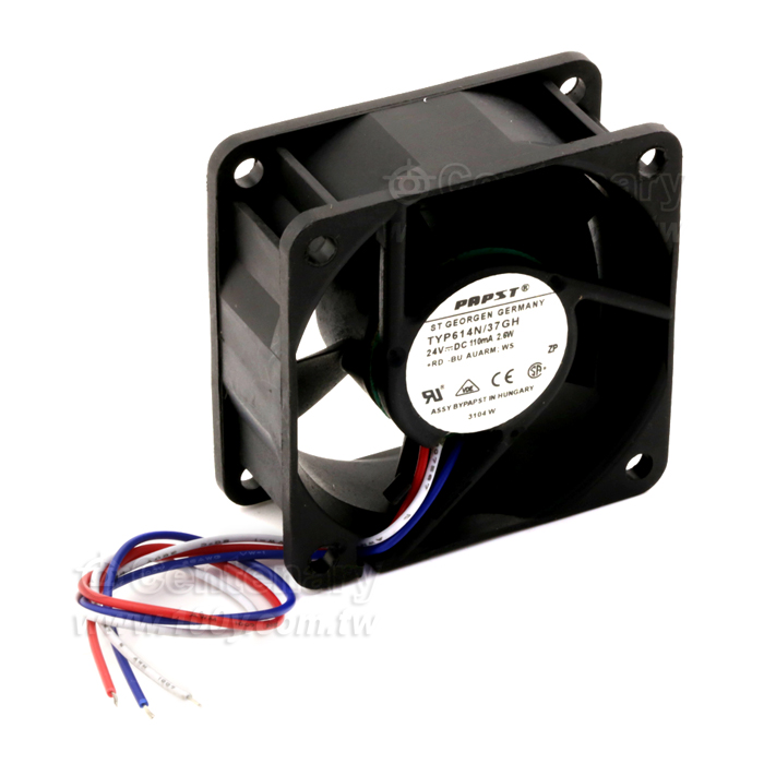 DC24V 110MA 2.6W 3線60*60*25mm - 138902 產品圖片