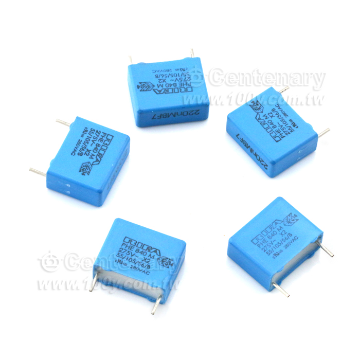 EMI suppressor, class X2 ,Metallized Polypropylene Film Cap. - 28279 Product Image