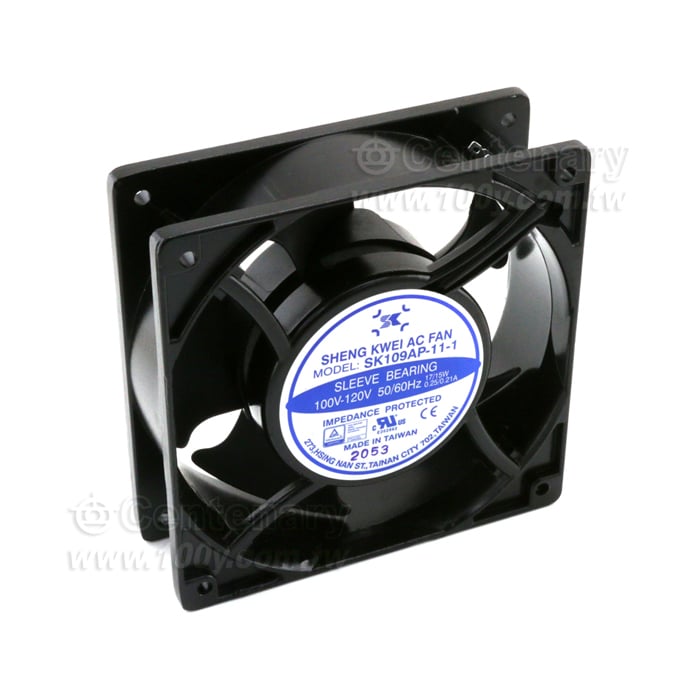 風扇 100-120V (Sleeve插PIN) 120*120*38mm 0.21A