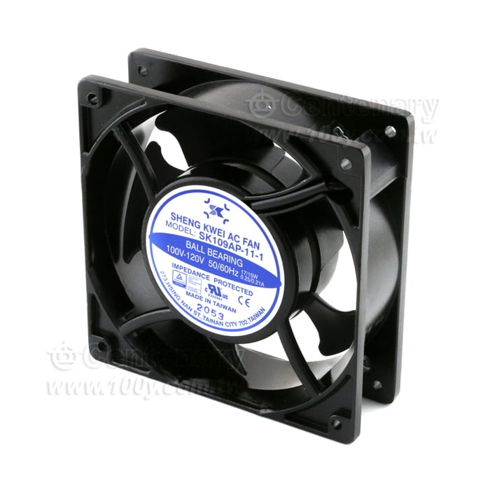 風扇100-120V (滾珠培林插PIN) 120*120*38mm 0.21A