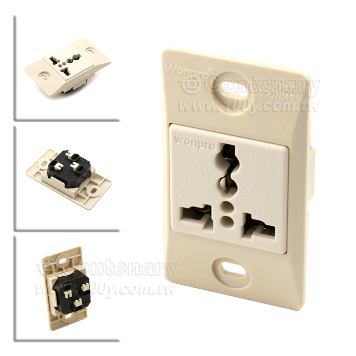 Buried type-one screw type of universal receptacle set_Longitudinal - 140618 Product Image