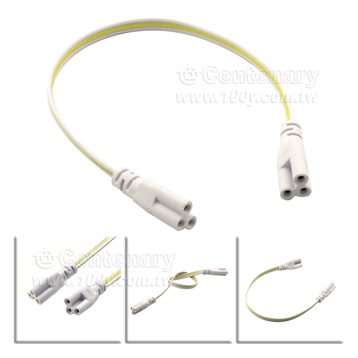 T5 three hole double end connection wire - 140695 Product Image