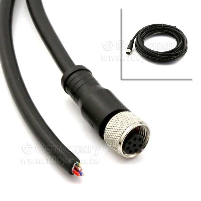 5P Female M12 Sensor Waterproof Cable - 166111 Product Image