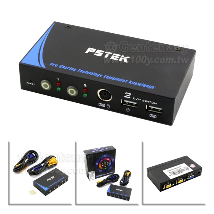 2埠PS/2 USB電腦切換器