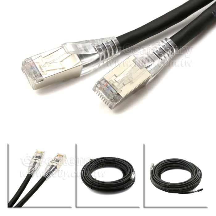 Cat.6A 屏蔽式純銅網路線 黑色 10M - 141552 產品圖片