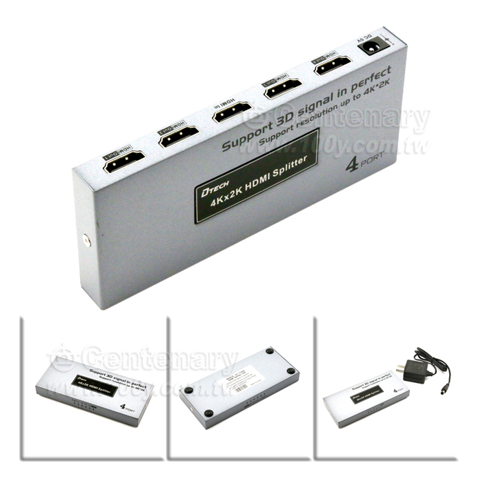 HDMI2.0分配器 支持4K@30HZ 高清1進4出 - 142678 產品圖片
