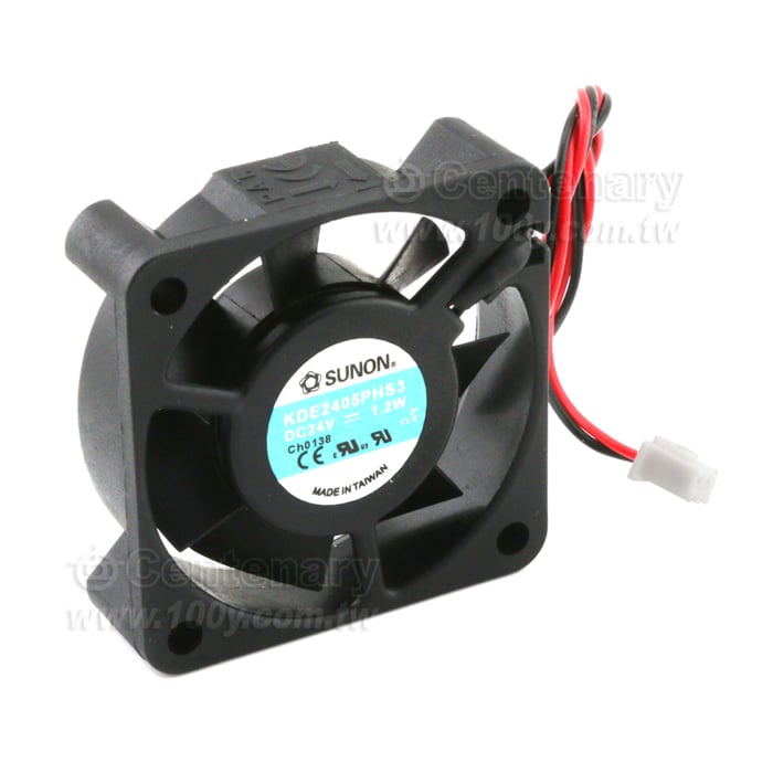 SUNON" 2線帶插頭風扇 DC24V