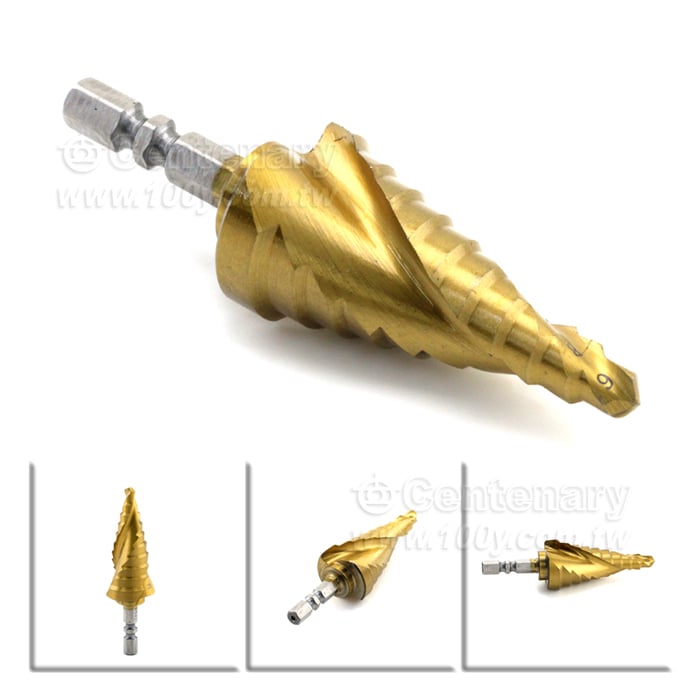 鍍鈦螺旋槽階梯鑽頭 6mm~25mm - 141996 產品圖片