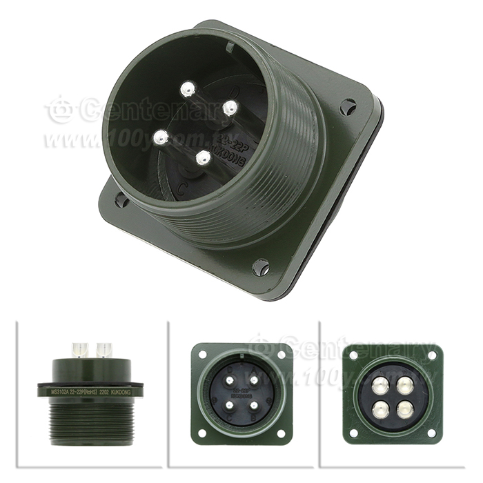 4P公端械外插座60A 500Vac - 31940 產品圖片