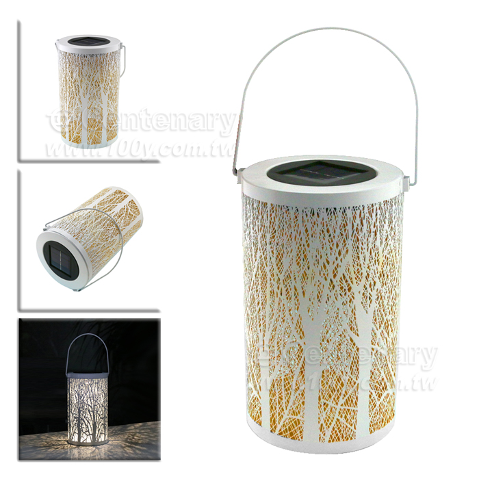 LED太陽能鐵藝庭院景觀燈 白色樹幹 - 143569 產品圖片