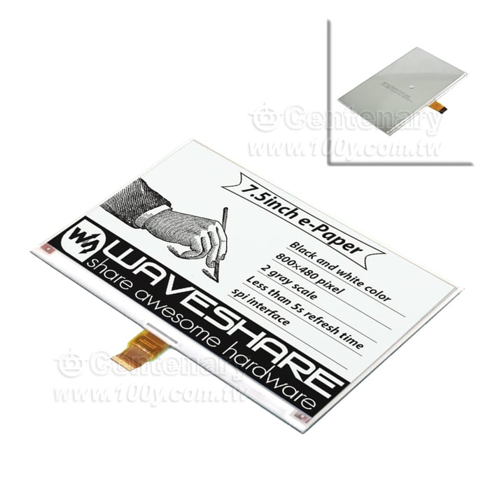 墨水屏裸屏 e-Paper 黑白屏7.5"