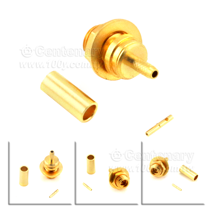 MMCX Jack Crimp Bulkhead 