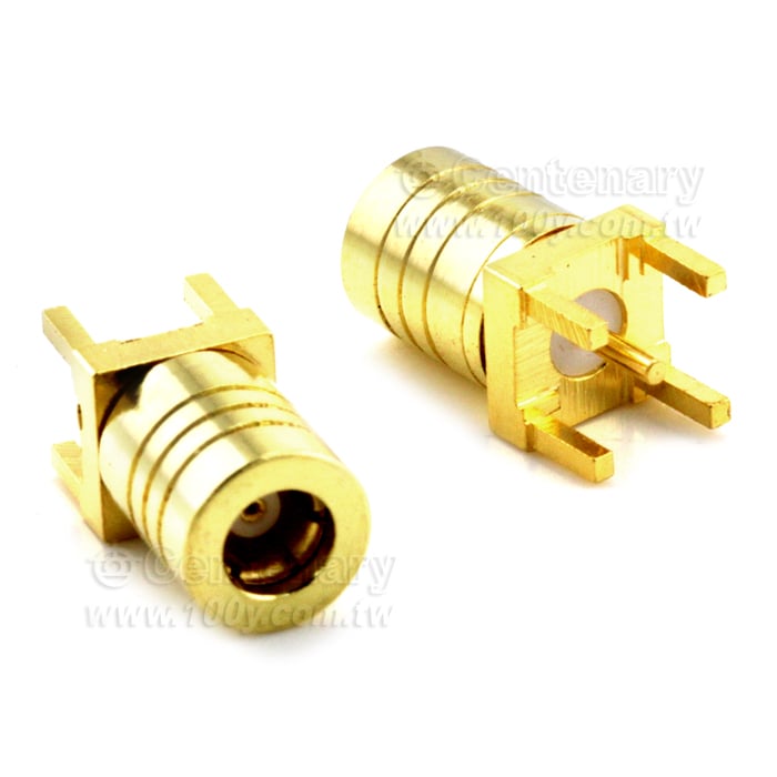 Right Angle SMB Female  P.CB Mount【ROHS】