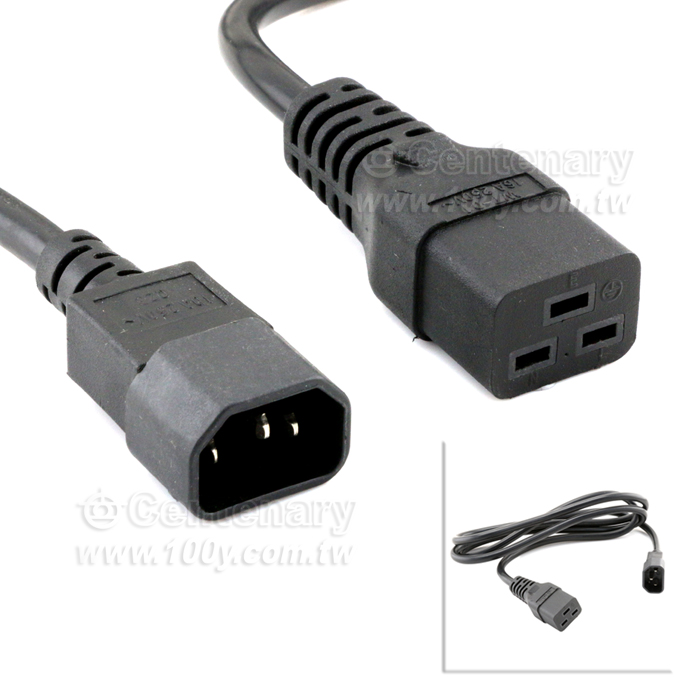 PDU伺服器UPS交換機電源線C14轉C19純銅1.5平方1.8米鏈接線 - 142391 產品圖片