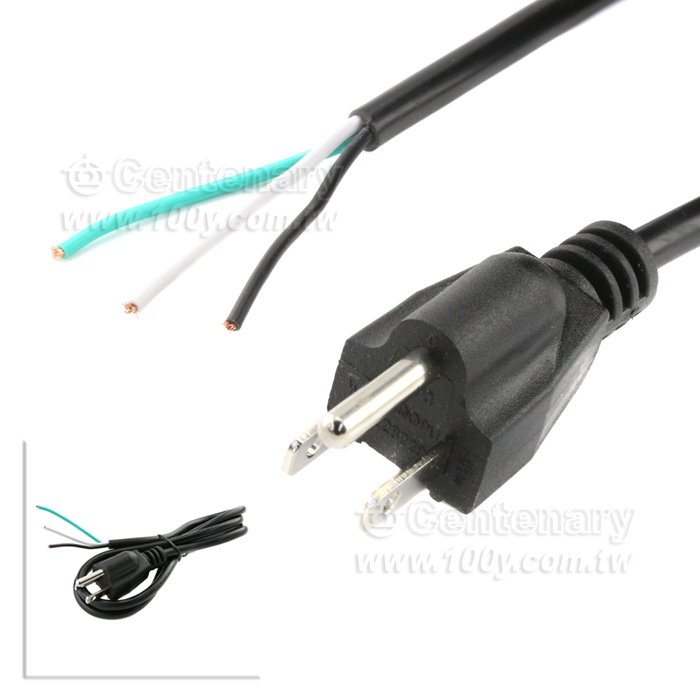 3-Cnductor Power Cord 18AWG(0.75mm2) - 144728 Product Image