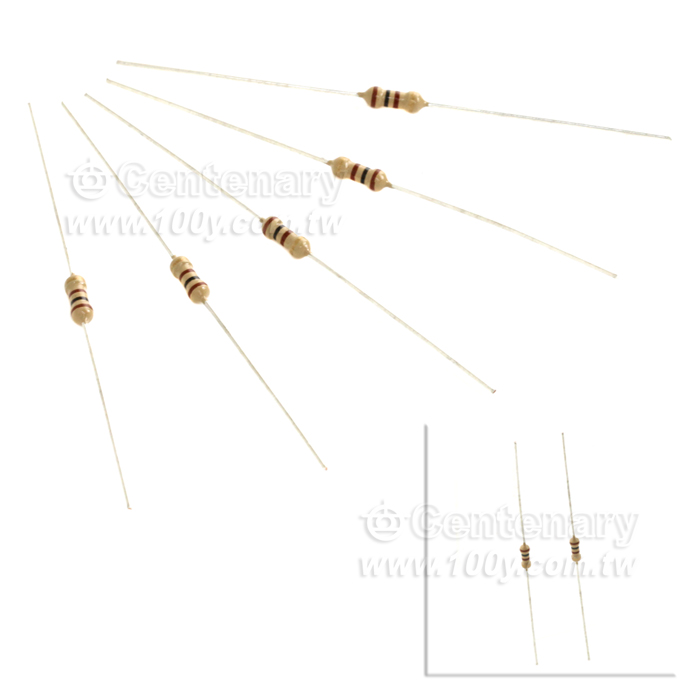 碳膜電阻 1/4W 100ohm ±5%