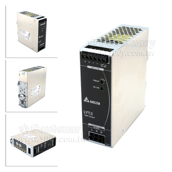 120W/24V 導軌式電源供應器