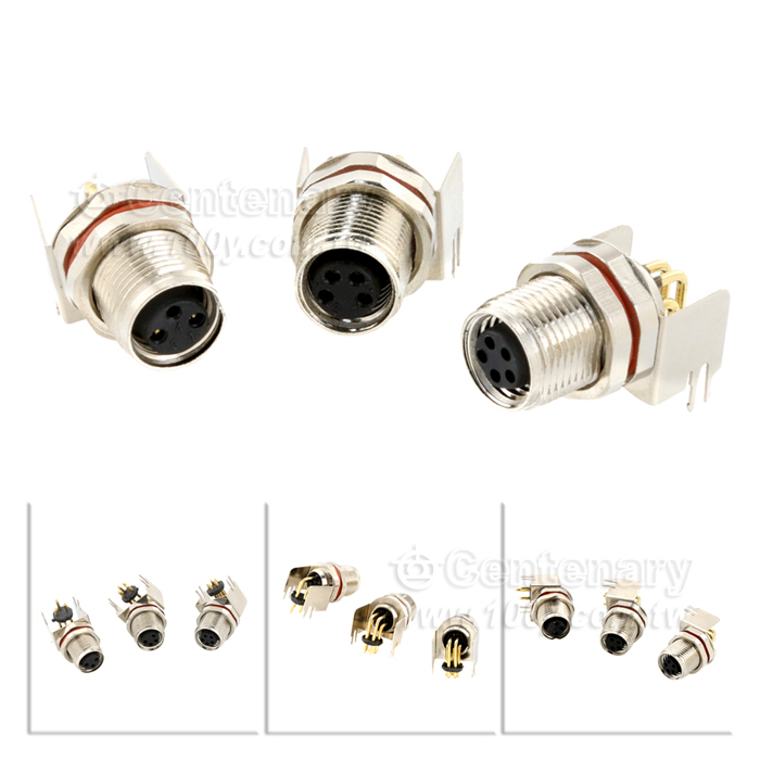 PCB插板式彎針母座4P - 146057 產品圖片