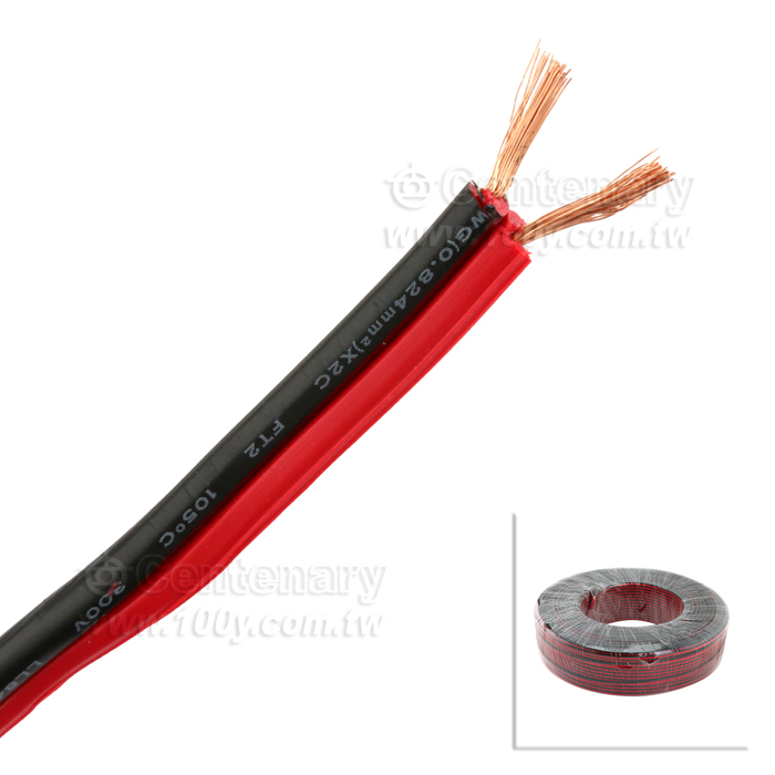 紅/黑平行電源線 18AWG*2C/300V 80℃  - 147185 產品圖片